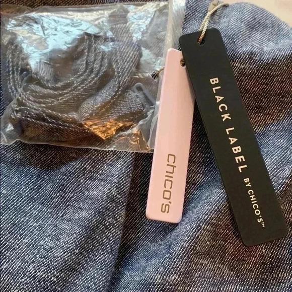 Chico's Black Label Indigo Twill Jumpsuit - Picture 10 of 11